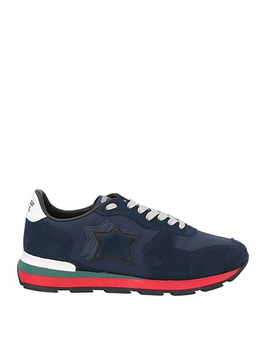 ATLANTIC STARS Sneakers Blu notte Pelle, Fibre tessili