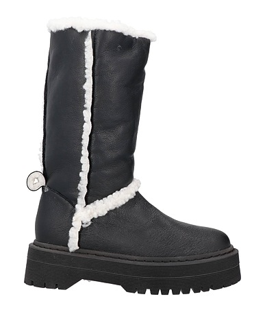 ARMANI EXCHANGE Boots Black Soft Leather, Textile fibres