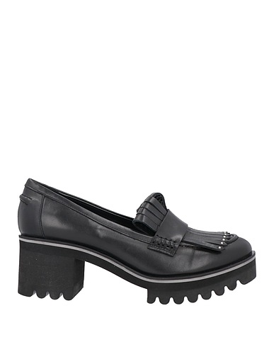 BRUGLIA Loafers Black Calfskin