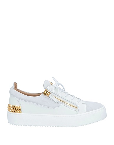 GIUSEPPE ZANOTTI Sneakers Light grey Leather