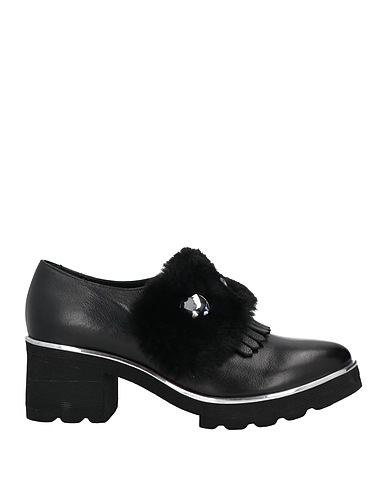 BRUGLIA Loafers Black Soft Leather