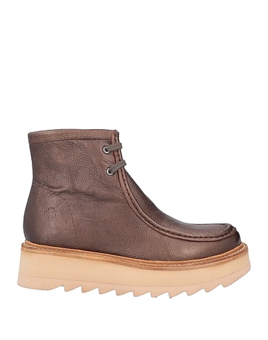 APEPAZZA Ankle boot Bronze Leather