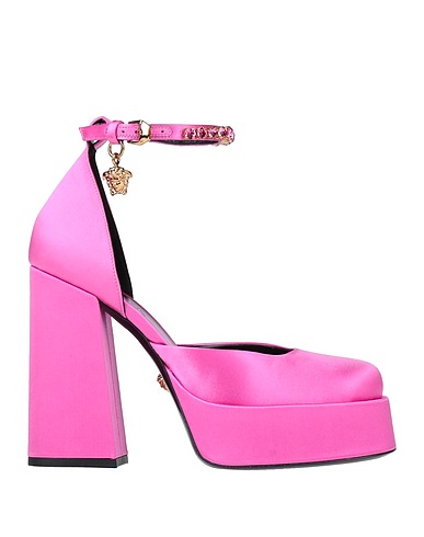 VERSACE Pump Magenta 72% Viscose, 28% Silk