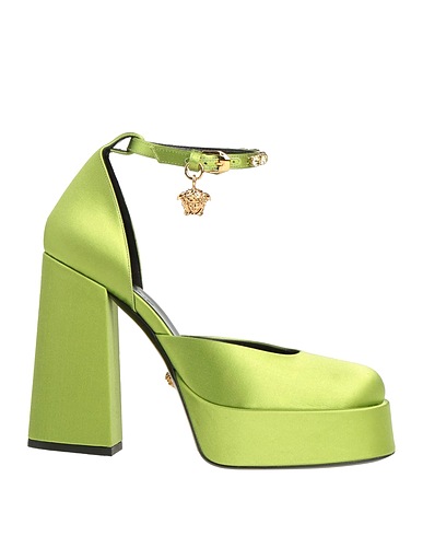 VERSACE Court Lime green 72% Viscose, 28% Silk
