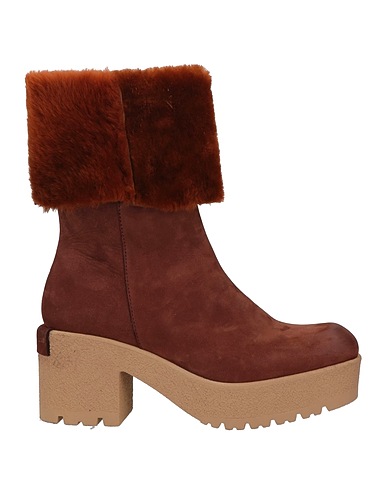 PATRIZIA BONFANTI Ankle boot Brown Leather