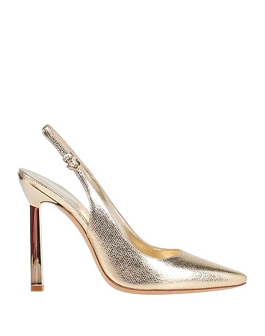 FERRAGAMO Pump Platinum Soft Leather