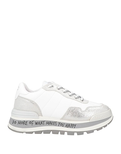 LIU •JO Sneakers Weiß Leder, Gewebefasern