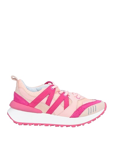 EMPORIO ARMANI Sneakers Pink Textile fibres, Leather