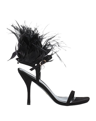 STUART WEITZMAN Sandals Black Leather