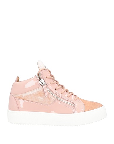 GIUSEPPE ZANOTTI Sneakers Blush Leather, Textile fibres