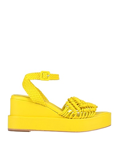 PALOMA BARCELÓ Sandals Lime green Soft Leather
