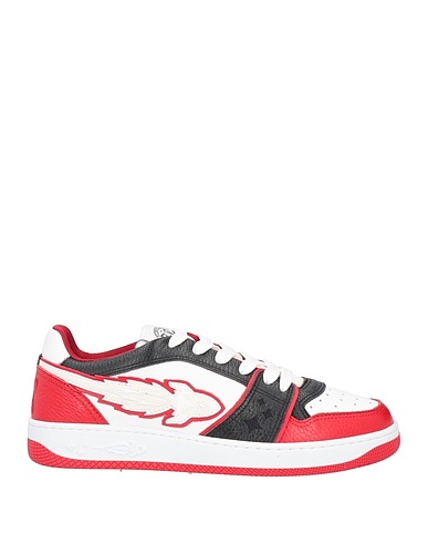 ENTERPRISE JAPAN Sneakers Rosso Pelle di vitello, Fibre tessili