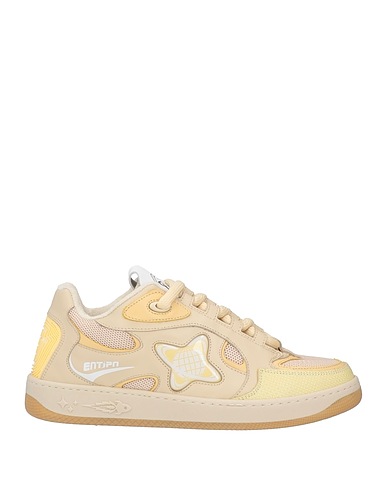 ENTERPRISE JAPAN Sneakers Beige Pelle di vitello, Fibre tessili