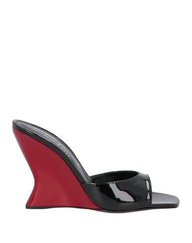 EVANGELIE SMYRNIOTAKI x SERGIO ROSSI Sandals Black Leather