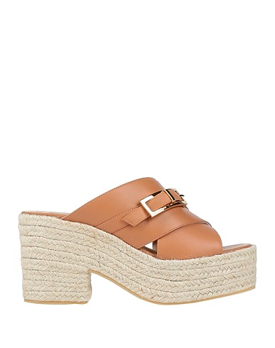 SERGIO ROSSI Espadrilles Tan Calfskin