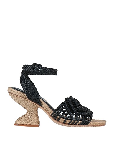 PALOMA BARCELÓ Espadrilles Schwarz Leder