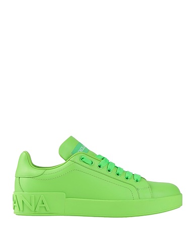 DOLCE&GABBANA Sneakers Lime green 100% Calfskin