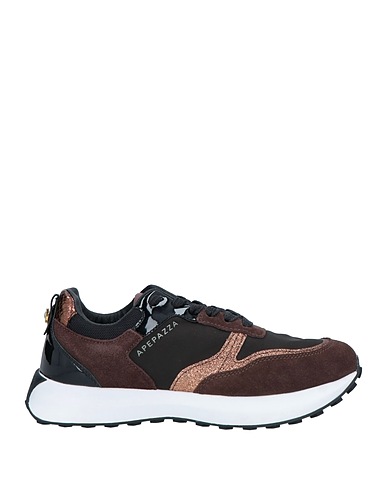 APEPAZZA Sneakers SPORT Chocolate brown Leather, Textile fibres
