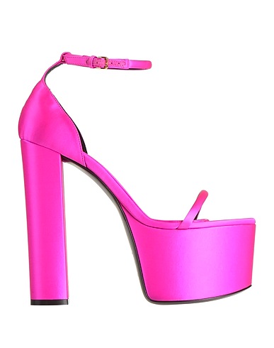 EVANGELIE SMYRNIOTAKI x SERGIO ROSSI Sandals Fuchsia Textile fibres