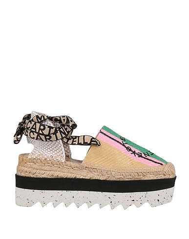 STELLA McCARTNEY Espadrilles Green Textile fibres