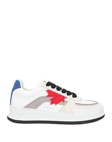 DSQUARED2 Sneakers White Calfskin, PVC - Polyvinyl chloride