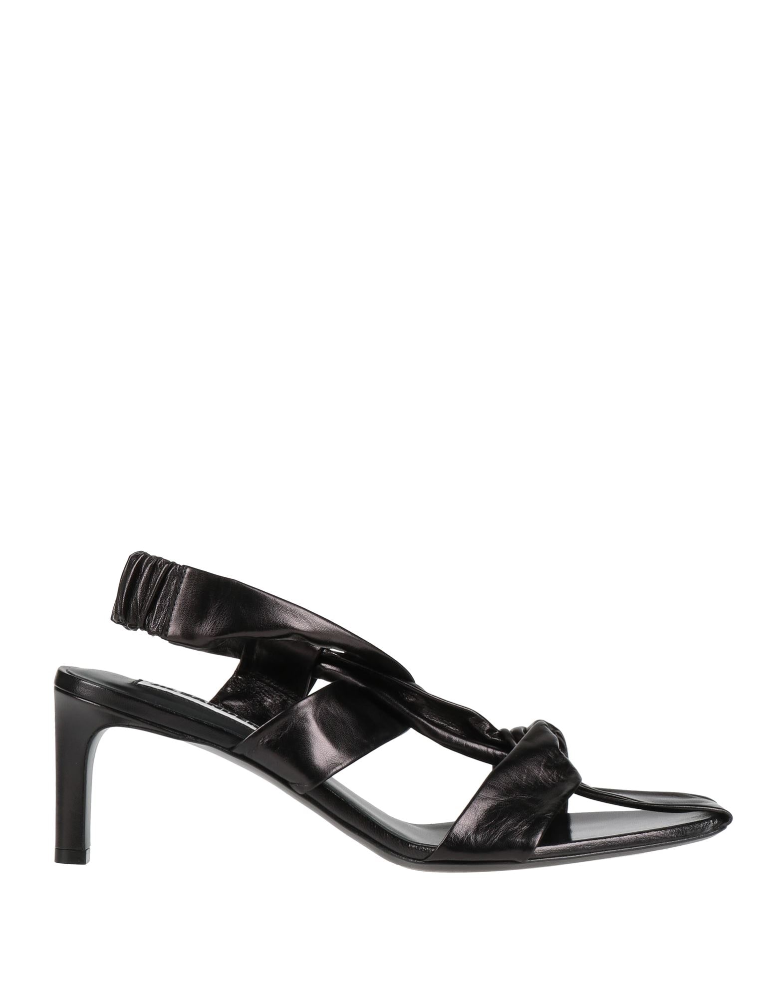 JIL SANDER ブラックリボンミュール Jil Sander リボンディテール レザーミュール 25mm | ブラック