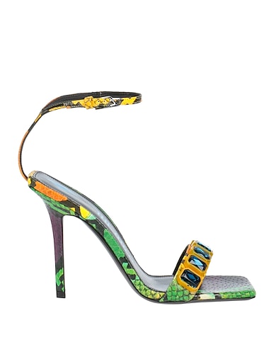 THE ATTICO Sandals Yellow Soft Leather