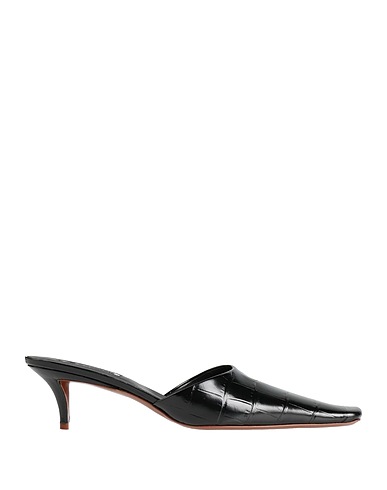 JIL SANDER Mules and clogs Black Soft Leather