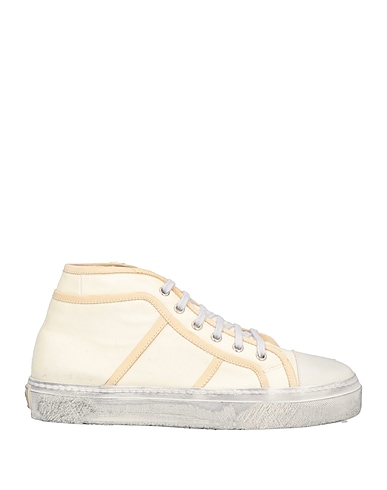 DOLCE&GABBANA Sneakers Ivory 80% Cotton, 10% Lambskin, 10% Calfskin