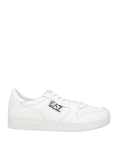 EA7 Sneakers White Cow leather, Polyamide, Polyester, Polyurethane coated