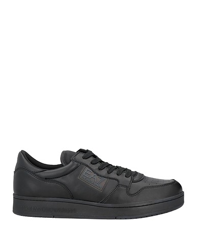 EA7 Sneakers Nero Pelle di bovino, Poliammide, Poliestere, Spalmato poliuretano