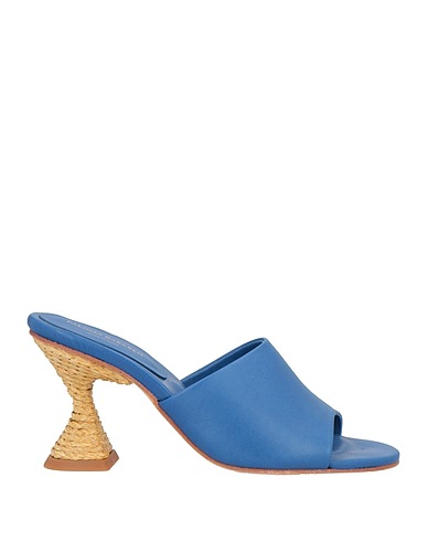 PALOMA BARCELÓ Sandals Blue Leather