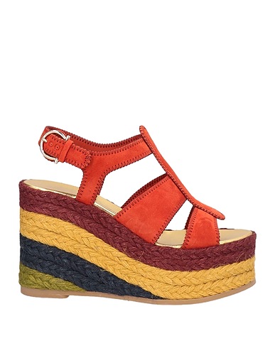 FERRAGAMO Espadrilles Brick red Leather