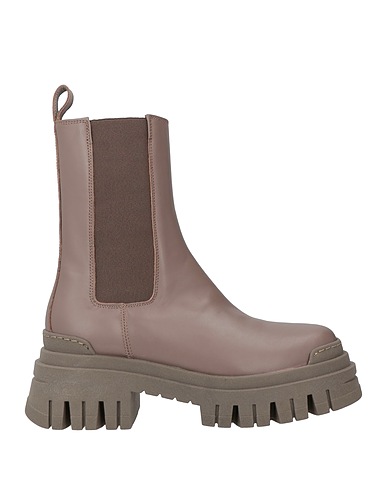 ENNEQUADRO Ankle boot Taupe Calfskin