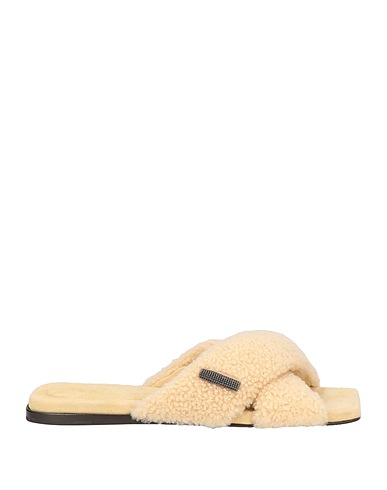 BRUNELLO CUCINELLI Sandals Beige Soft Leather