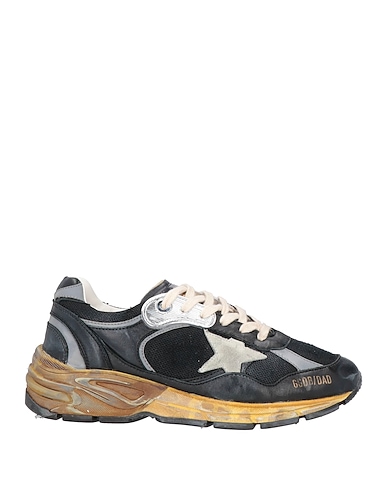 GOLDEN GOOSE Sneakers Μαύρο Δέρμα, Ίνες υφασμάτων
