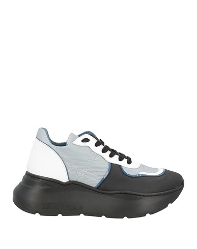 ANDÌA FORA Sneakers Black Soft Leather, Textile fibers