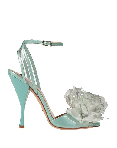 ELISABETTA FRANCHI Sandalen Tūrkis Gewebefasern, Plastik