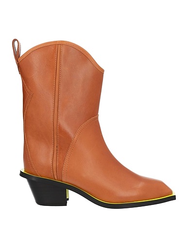 MSGM Stivaletti Cuoio Pelle