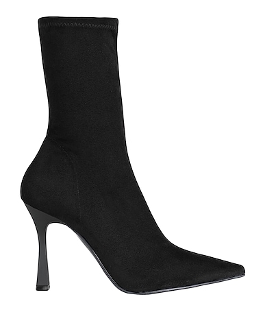 BIANCA DI Ankle boot Black Textile fibers