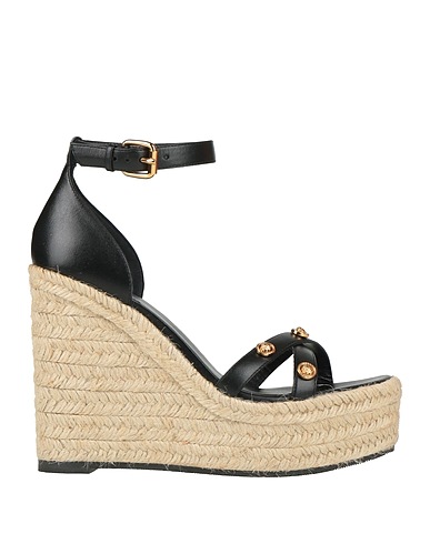 VERSACE Espadrilles Black Calfskin