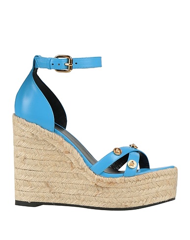 VERSACE Espadrilles Azure Calfskin
