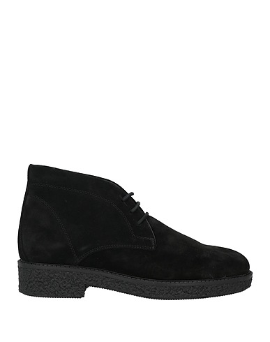 GREY DANIELE ALESSANDRINI Ankle boot Black Leather
