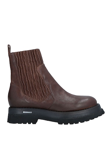 MALLONI Ankle boot Dark brown Soft Leather