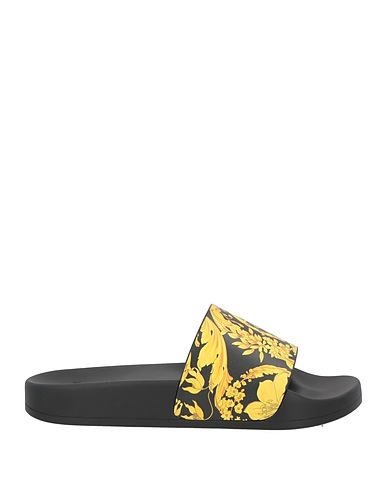 VERSACE Sandals Black Rubber