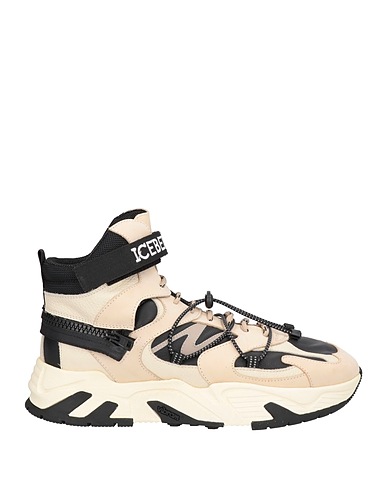 ICEBERG Sneakers Beige Pelle, Fibre tessili