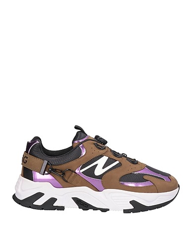 ICEBERG Sneakers Military green Soft Leather