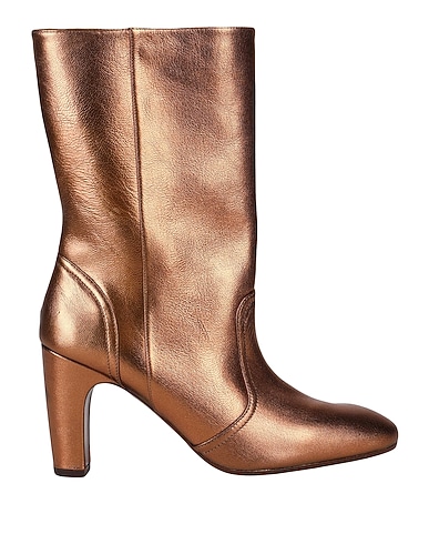 CHIE MIHARA Ankle boot Bronze 100% Soft Leather