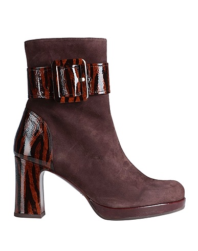 CHIE MIHARA Ankle boot Dark brown 100% Soft Leather