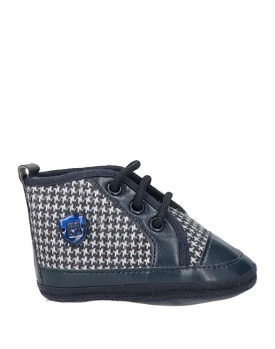 CARLO PIGNATELLI Newborn shoes Navy blue Textile fibres